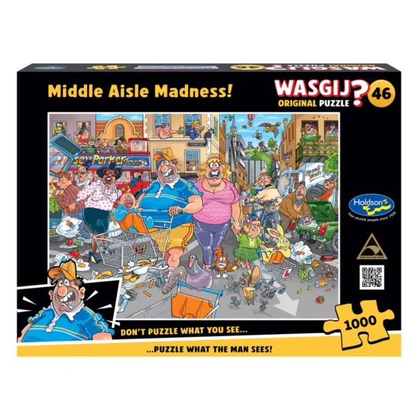 Holdson - Wasgij Original 46 - Middle Aisle Madness 1000 Piece Puzzle - Image 2