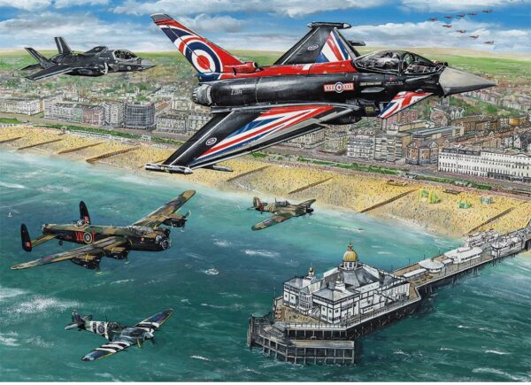 Gibsons - Airshow over Eastbourne 1000 Piece Puzzle