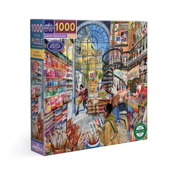 eeBoo - Artist Provisions 1000 Piece Puzzle - Image 2