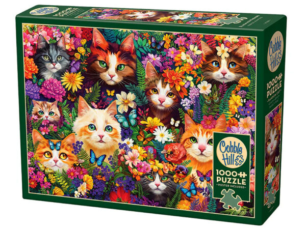 Cobble Hill - Blooming Whiskers 1000 Piece Puzzle - Image 2