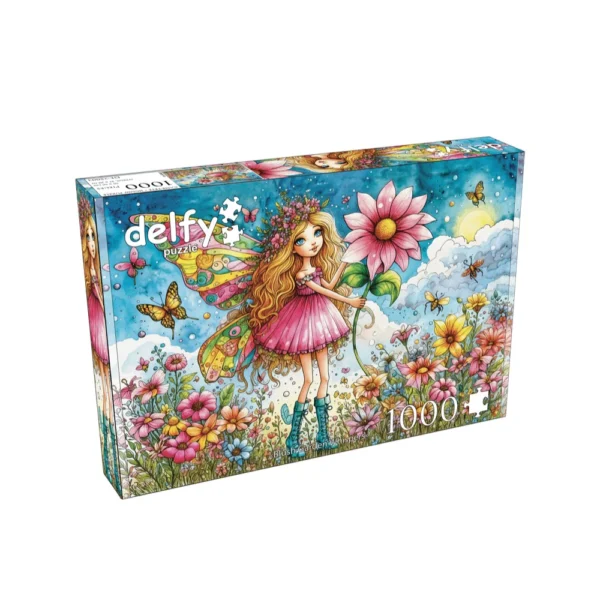 Delfy - Blush Garden Whispers 1000 Piece Puzzle - Image 2