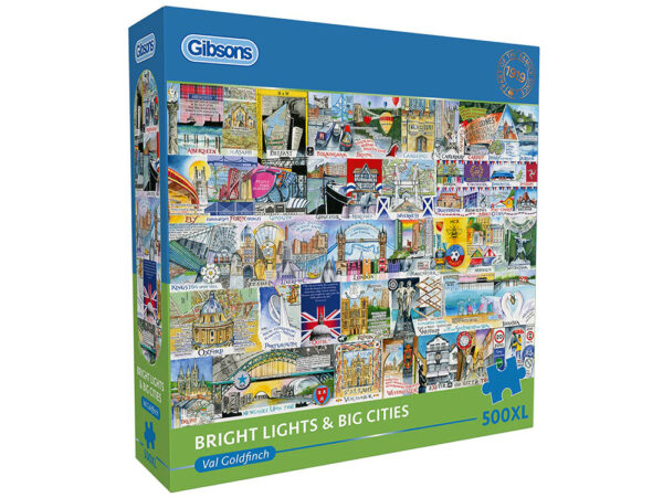Gibsons - Bright Lights Big Cities 500 XL Piece Puzzle - Image 2