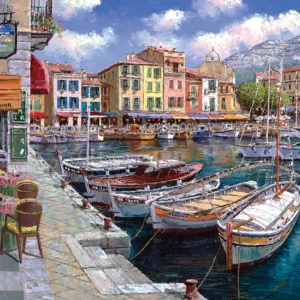 Cobble Hill - Cafe in Cassis 1000 Piece Puzzle