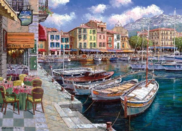 Cobble Hill - Cafe in Cassis 1000 Piece Puzzle