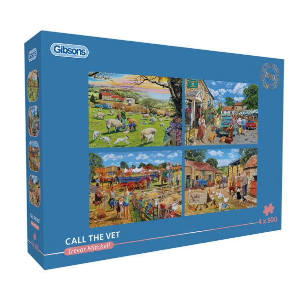 Gibsons - Call the Vet 4 X 500 Piece Puzzle