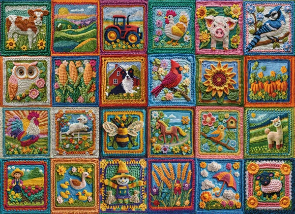 Cobble Hill - Country Life Crochet 1000 Piece Puzzle
