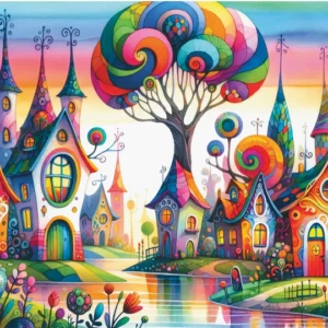 Delfy - Fantasia Street 1000 Piece Puzzle