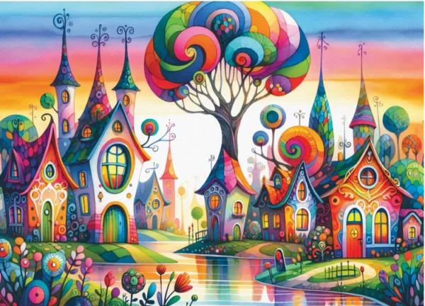Delfy - Fantasia Street 1000 Piece Puzzle
