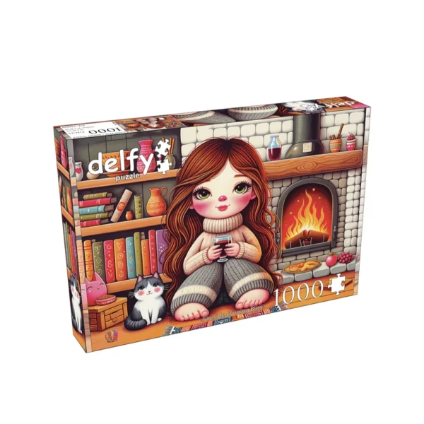Delfy - Fireside Evening Bliss 1000 Piece Puzzle - Image 2