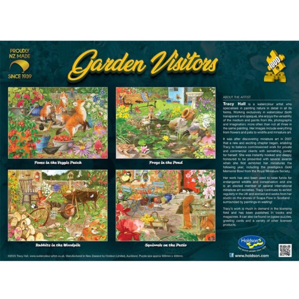 Holdson - Garden Visitors, Foxes in the Veggie Patch 1000 Piece Puzzle - Image 2