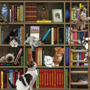 Cobble Hill - Kitty Librarians 1000 Piece Puzzle