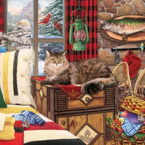 Cobble Hill - Lodge Cat 1000 Piece Puzzle