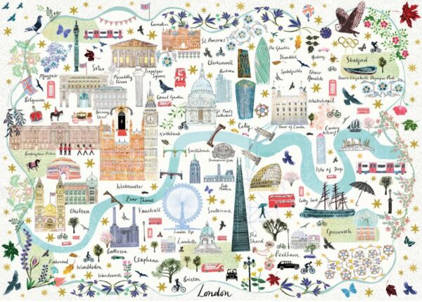 Gibsons - Map of London 1000 Piece Puzzle