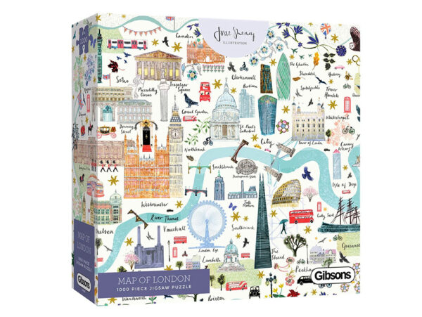 Gibsons - Map of London 1000 Piece Puzzle - Image 2