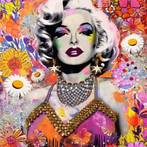 Holdson - Timeless Icons - Marilyn Floral 1000 Piece Puzzle