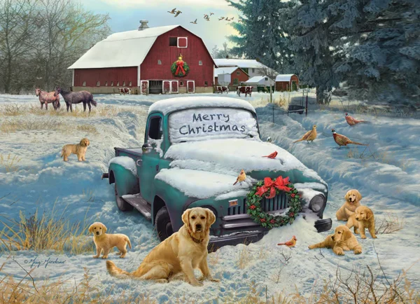 Cobble Hill - Merry Christmas 1000 Piece Puzzle