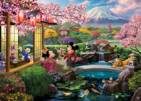 Harlington - Mickey and Minnie in Japan 1000 Piece Puzzle