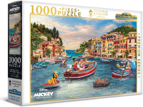 Harlington - Mickey and Minnie in Italy 1000 Piece Puzzle - Image 2
