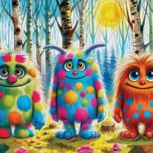Delfy -Monsterous Trio 1000 Piece Puzzle