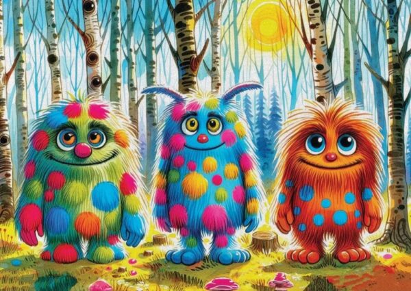 Delfy -Monsterous Trio 1000 Piece Puzzle