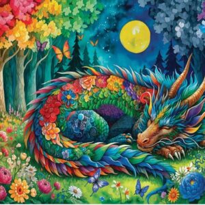 Delfy - Moonlit Dragon 1000 Piece Puzzle