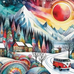 Delfy - Mountain Path Wanderer 1000 Piece Puzzle