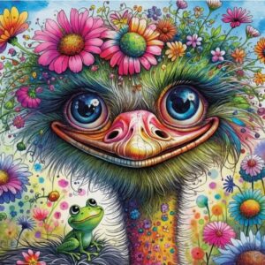 Delfy - Ostrich and Friends 1000 Piece Puzzle