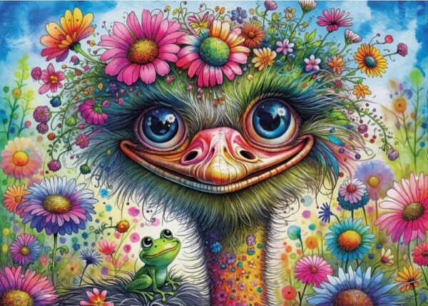 Delfy - Ostrich and Friends 1000 Piece Puzzle