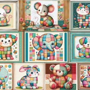 Delfy - Patchwork Animal Parade 1000 Piece Puzzle