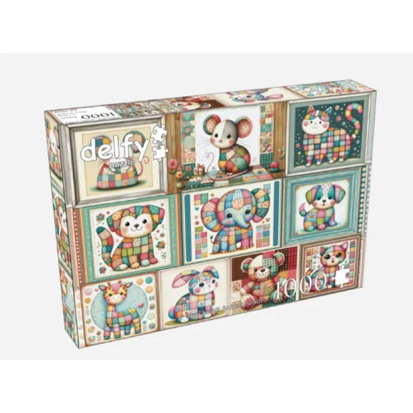 Delfy - Patchwork Animal Parade 1000 Piece Puzzle - Image 2