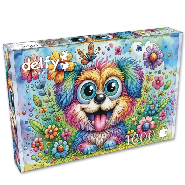 Delfy Paw-sitive Vibes 1000 Piece Puzzle - Image 2