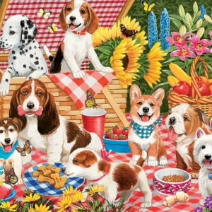 Cobble Hill - Picnic Party 350 Piece Family Puzzle