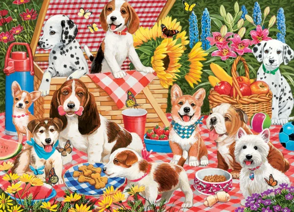 Cobble Hill - Picnic Party 350 Piece Family Puzzle