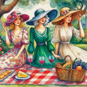 Delfy - Picnic in Time 1000 Piece Puzzle