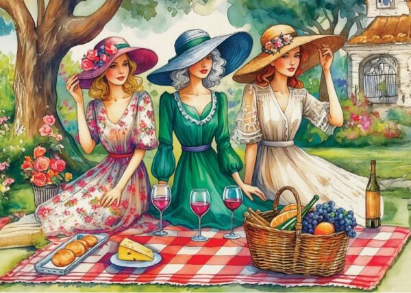 Delfy - Picnic in Time 1000 Piece Puzzle