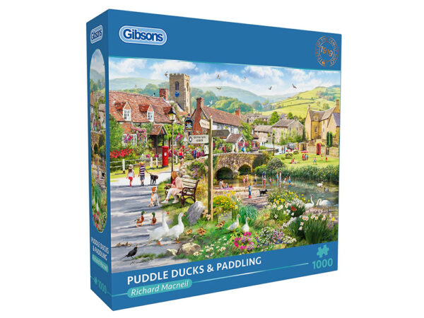Gibsons - Puddle Ducks & Paddling 1000 Piece Puzzle - Image 2