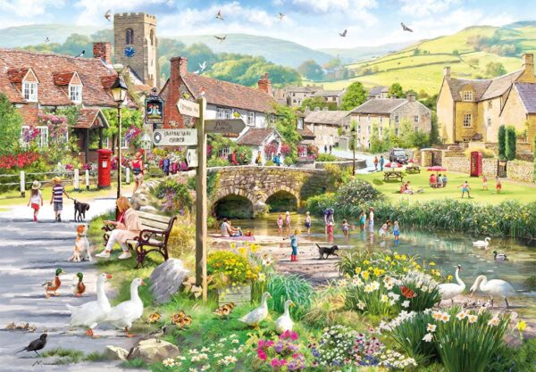 Gibsons - Puddle Ducks and Paddling 500 Piece Puzzle