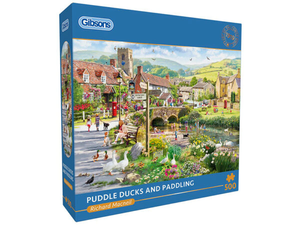 Gibsons - Puddle Ducks and Paddling 500 Piece Puzzle - Image 2