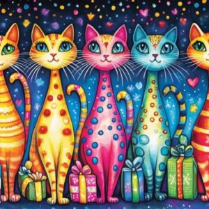 Delfy - Purrfectly Wrapped 1000 Piece Puzzle
