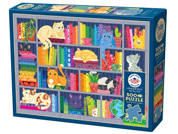 Cobble Hill - Rainbow Cats 500 Larger Piece Puzzle - Image 2