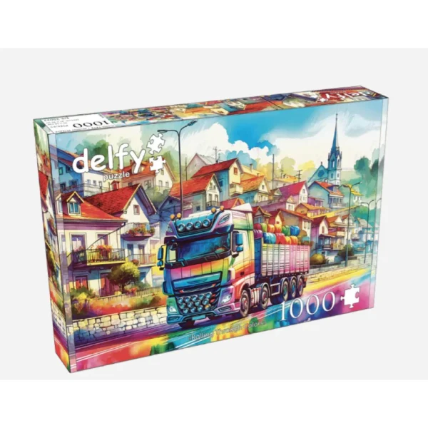 Delfy - Rolling Through Colors 1000 Piece Puzzle - Image 2