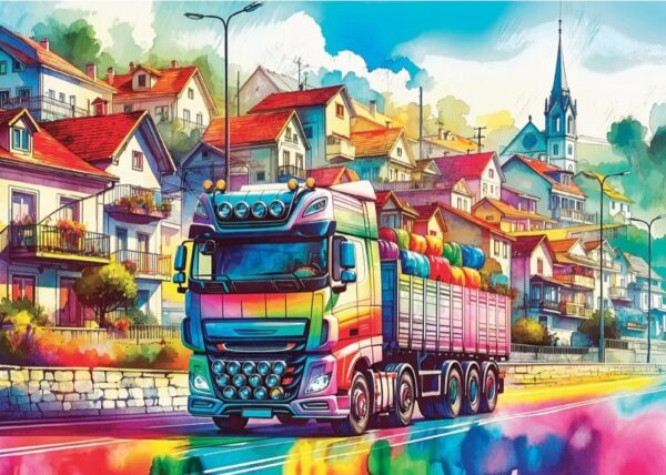 Delfy - Rolling Through Colors 1000 Piece Puzzle