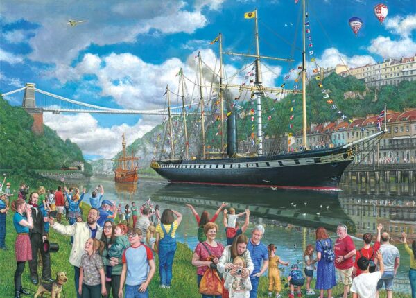 Gibsons - SS Great Britain - An Imagined Odyssey 1000 Piece Puzzle