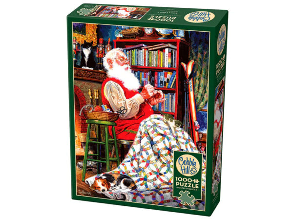 Cobble Hill - Santa's Quilt 1000 Piece Puzzle - Image 2