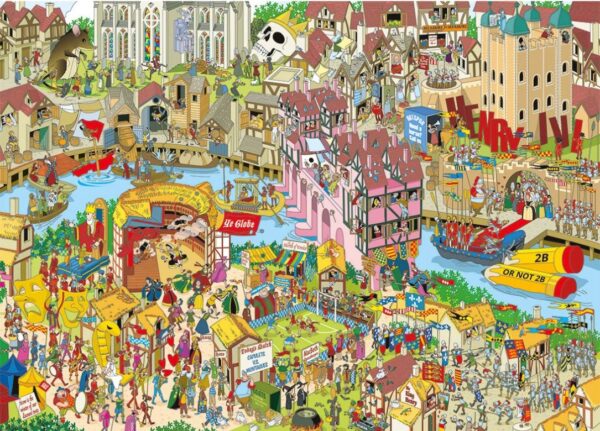 Gibsons - Shakespeare Shake Up 1000 Piece Puzzle - Image 2