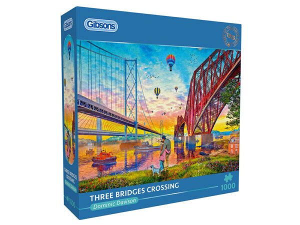 Gibsons - Three Bridges Crossing 1000 Piece Puzzle - Image 2