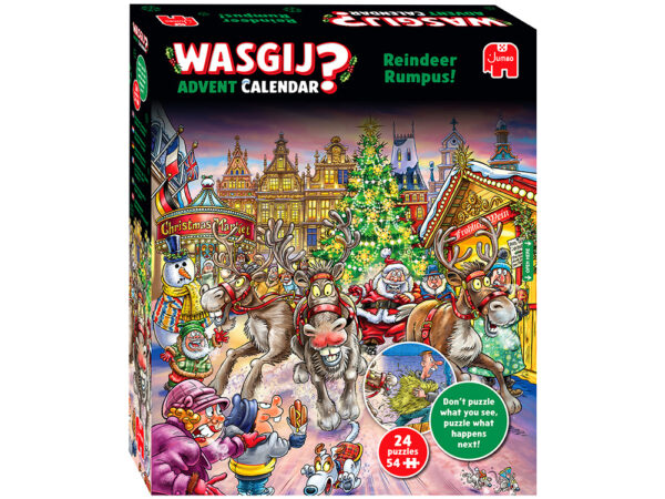 Jumbo - Wasgij Reindeer Rumpus Advent Calendar 24 x 54 Piece Puzzles