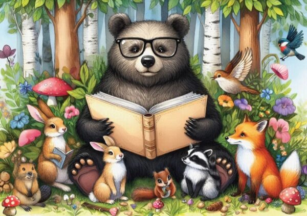 Delfy - Bear's Storytime Circle 1000 Piece Puzzle