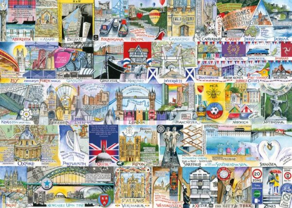 Gibsons - Bright Lights Big Cities 500 XL Piece Puzzle