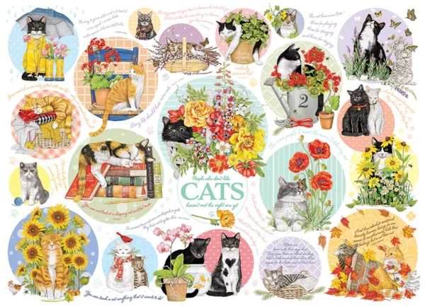 Cobble Hill - Cat Thoughts 1000 Piece Puzzle